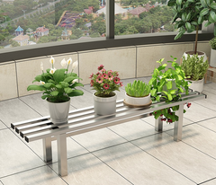 1Tiers Stainless Flower Plants Display Stand Length 150CM, Tier Width 25CM Indoor Or Outdoor